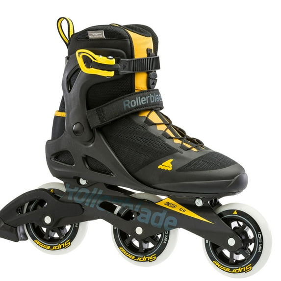 Rollerblade Macroblade 100 3WD Men's Adult Inline Skate Size 13, Black & Yellow