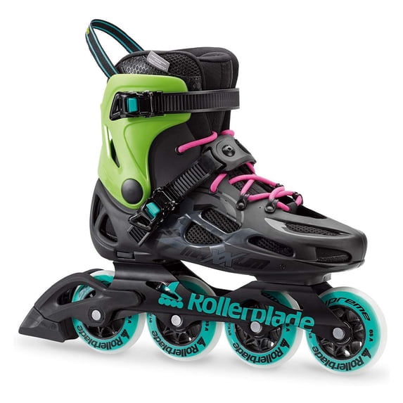 Rollerblade Maxxum Unisex Adult Fitness Inline Roller Skates Size 9, Acid Green