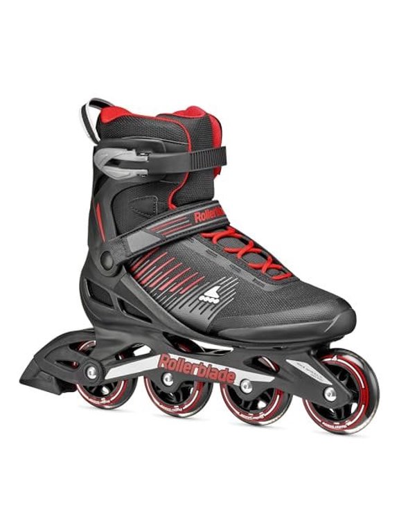 Zetrablade Men's Adult Fitness Inline Skate, Black and Red, Performance Inline Skates