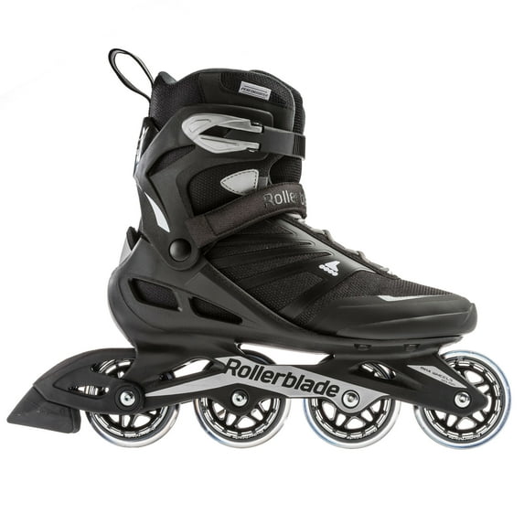 Rollerblade Zetrablade Mens Adult Fitness Inline Skate, Size 11, Black, Silver