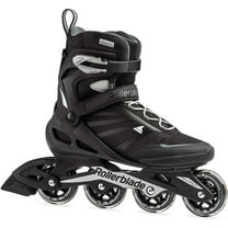Rollerblade Zetrablade Mens Adult Fitness Inline Skate, Size 8, Black, Silver