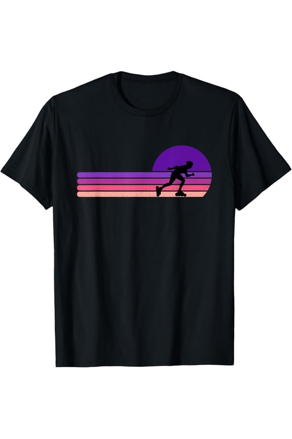Rollerblading Funny Girly Retro Vintage Gift T-Shirt