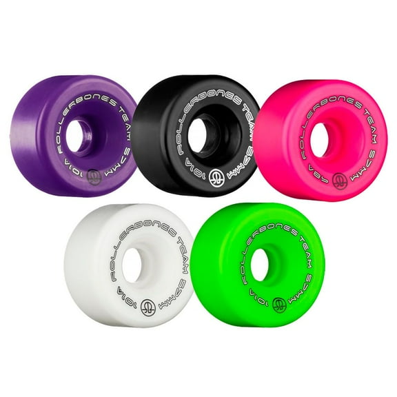 Rollerbones Team Logo Recreational Roller Skate Wheels (Set of 8)
