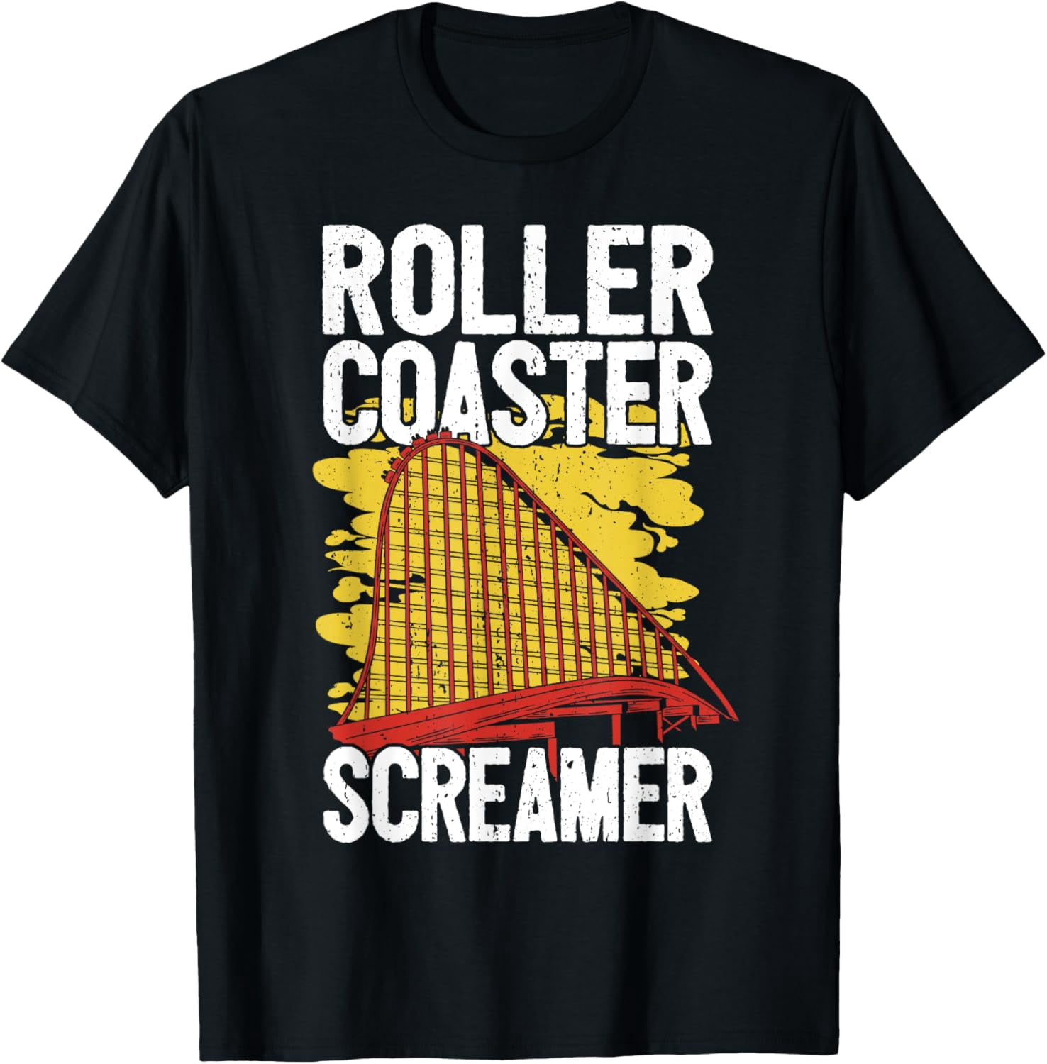 Coaster Merch Rollercoaster Screamer I Hilarious Roller Coaster T-Shirt - Walmart.com