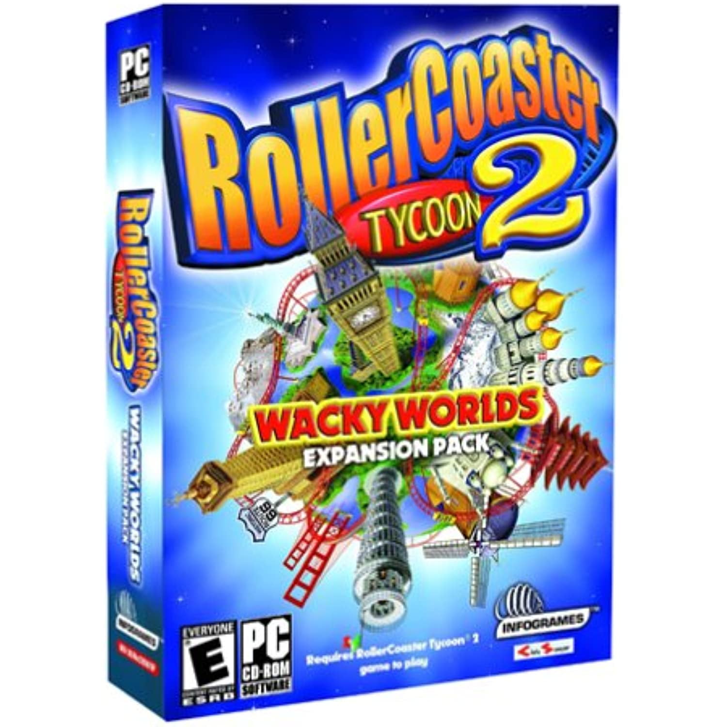 Rollercoaster Tycoon 2: Wacky Worlds Expansion Pack - Pc 