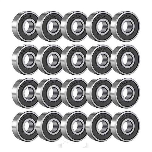 Rollerex 608-2RS Bearings (Chrome Steel)