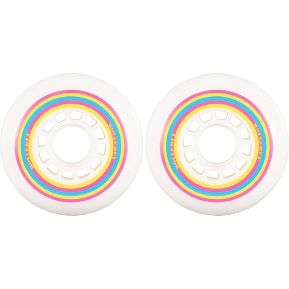 Rollerex Lollipop Boardwalk Inline Skate Wheels (2-Pack) (Various Size Options Available) - Use on Roller Blades, RipStiks, Luggage, Baggage or Wheelchairs (76mm)