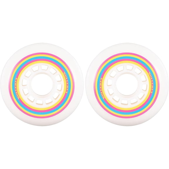Rollerex Lollipop Boardwalk Inline Skate Wheels (2-Pack) (Various Size Options Available) - Use on Roller Blades, RipStiks, Luggage, Baggage or Wheelchairs (76mm)