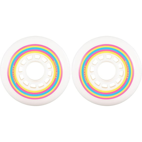 Rollerex Lollipop Boardwalk Inline Skate Wheels (2-Pack) (Various Size Options Available) - Use on Roller Blades, RipStiks, Luggage, Baggage or Wheelchairs (90mm)