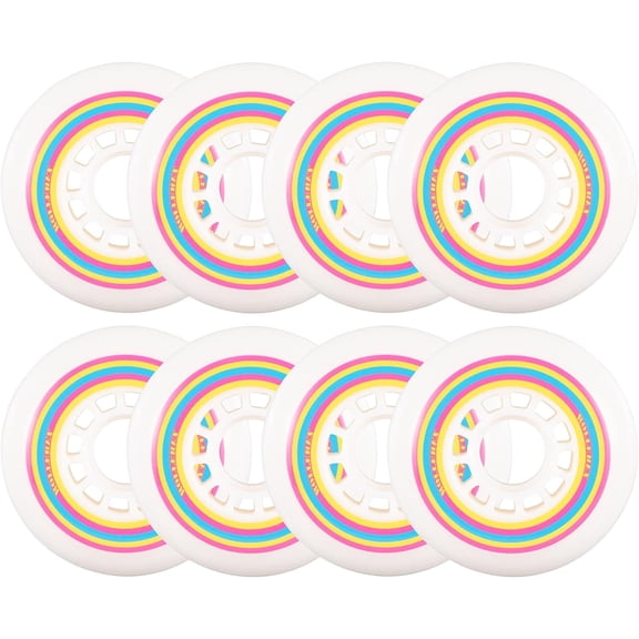 Rollerex Lollipop Boardwalk Inline Skate Wheels (8-Pack) (Various Size Options Available) Use on Roller Blades (76mm)