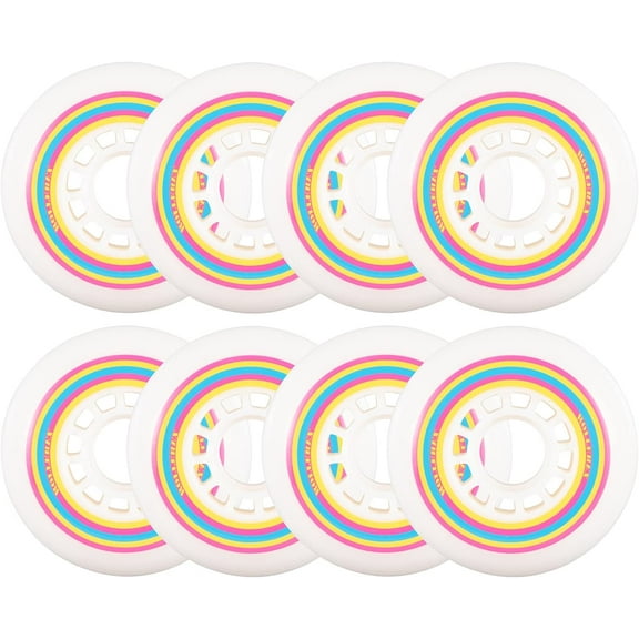 Rollerex Lollipop Boardwalk Inline Skate Wheels (8-Pack) (Various Size Options Available) Use on Roller Blades (80mm)