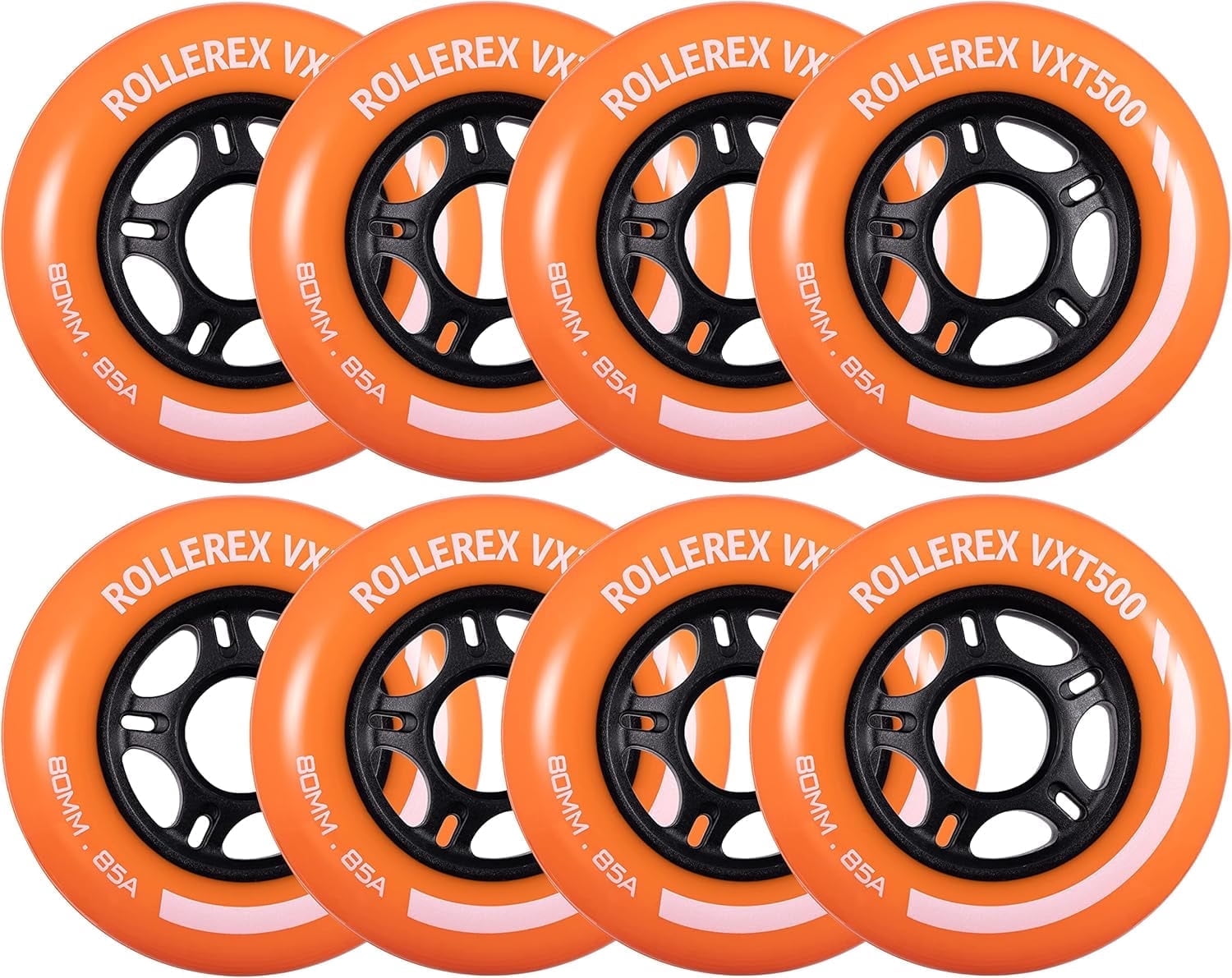 Rollerex VXT500 Inline Skate Wheels (8-pack) (Various Size & Color ...