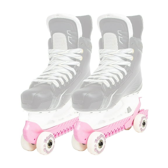 Rollergard 44374-P Adjustable Kids Ice Skate Guard & Roller Skate, Pink (Pair)