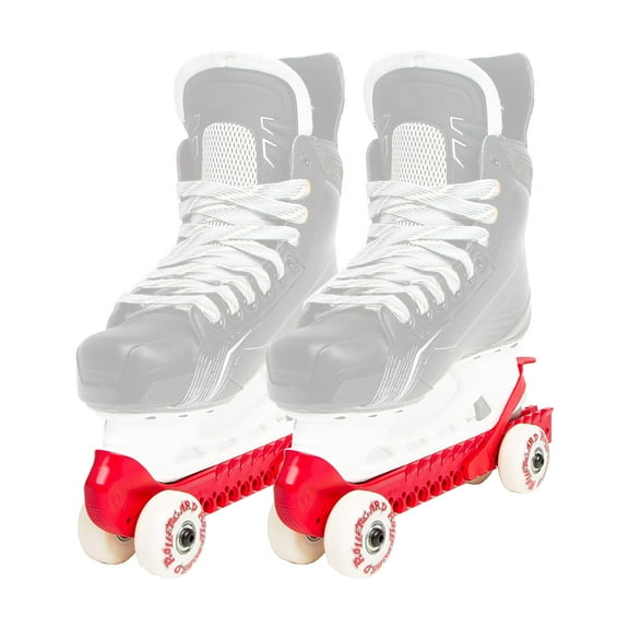 Rollergard 44374-R Adjustable Kids Ice Skate Guard & Roller Skate, Red (Pair)