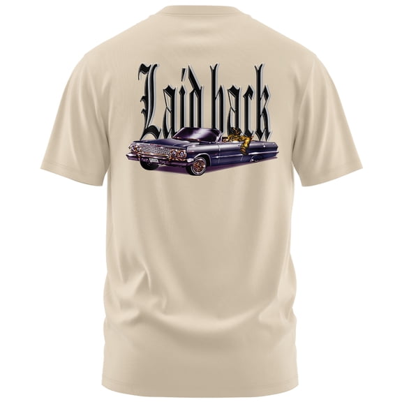 Rollin Hard Laidback Graphic T-Shirt (Large, Sand)