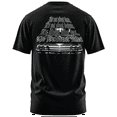 thumbnail image 1 of Rollin Hard Men's It's Not About Fame and Fortune Lowrider black Big & Tall heavyweight cotton classic boxy fit front and back print graphic tee shirt, 1 of 5