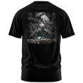 thumbnail image 1 of Rollin Hard Men's For the Homies Lowrider black Big & Tall heavyweight cotton classic boxy fit front and back print graphic tee shirt, 1 of 5