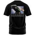 thumbnail image 1 of Rollin Hard Men's Hittin Switches Lowrider black Big & Tall heavyweight cotton classic boxy fit front and back print graphic tee shirt, 1 of 5
