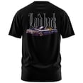 thumbnail image 1 of Rollin Hard Men's Laidback Lowrider black heavyweight classic boxy fit front and back print graphic tee shirt, 1 of 5