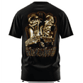 thumbnail image 1 of Rollin Hard Men's Sideshow Lowrider black heavyweight classic boxy fit front and back print graphic tee shirt, 1 of 5