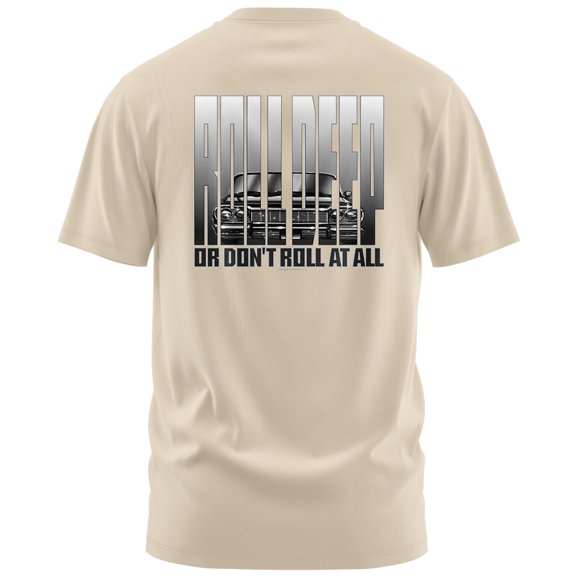 Rollin Hard Roll Deep Graphic T-Shirt (Large, Sand)