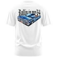 thumbnail image 1 of Rollin Hard Rollin in My '64 Graphic T-Shirt (3X-Large, White), 1 of 4
