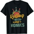 thumbnail image 1 of Rollin with my Homies Retro Bowling T-Shirt, 1 of 4