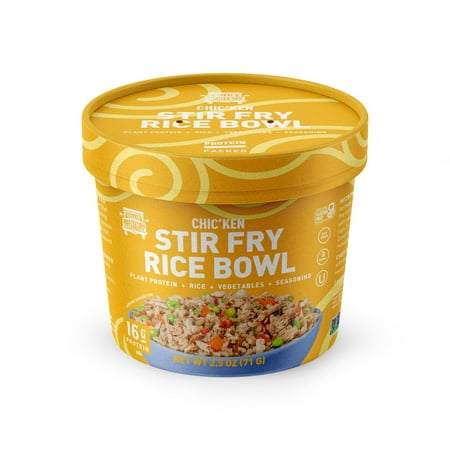 RollinGreens Plant-Based Chic'ken Stir Fry Rice Bowl, 2.5oz, 1 Count