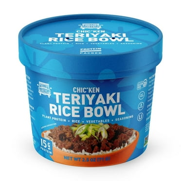 RollinGreens Plant-Based Chic'ken Teriyaki Rice Bowl, 2.5oz, 1 Count
