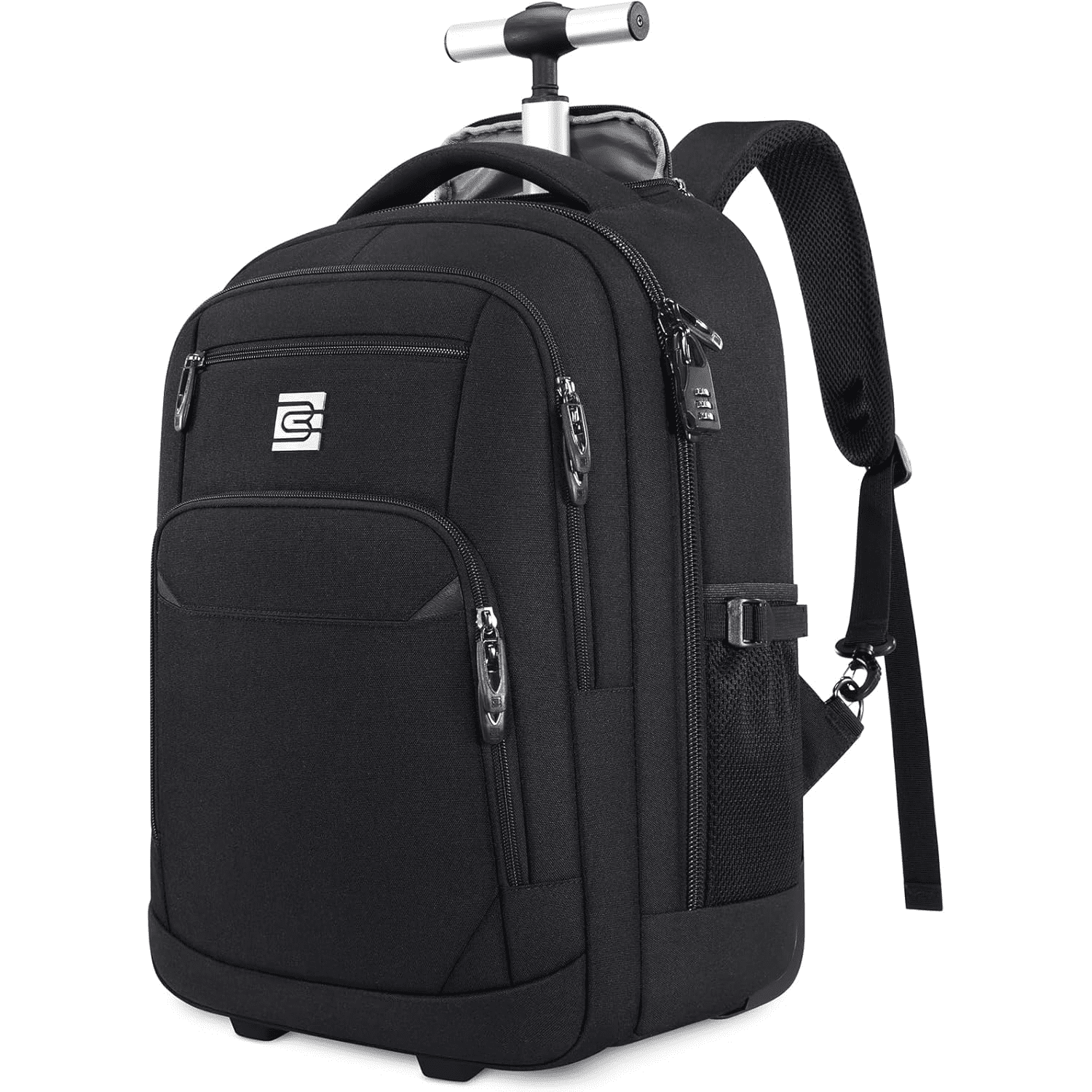 UKEIN Rolling Backpack for Adults 18inch Backpack with Wheels for Travel Water Resistant Roller Backpack with Lockable Zippers