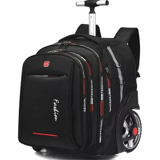 Rolling Backpack for Adults, 22 Inch Waterproof Backpack with Wheels