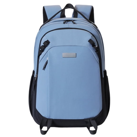 Rolling Backpack for Students, Wheeled Laptop Bag with Trolley Handle, Water Resistant Nylon School Bookbag with Padded Compartment, Blue