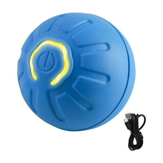 Rolling Ball Toy for Dogs Rolling Pet Ball Toy Usb Rechargeable Automatic Moving Ball Toy Electric Dog Toy with Led Light for Small/medium/large Dogs
