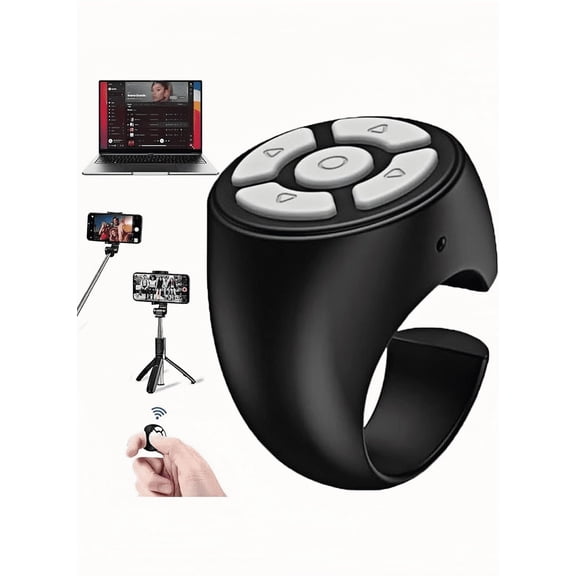 Rolling Bluetooth Remote Control, Fingertip Remote Control, Bluetooth Remote Control Tiktok Page Flipping Device