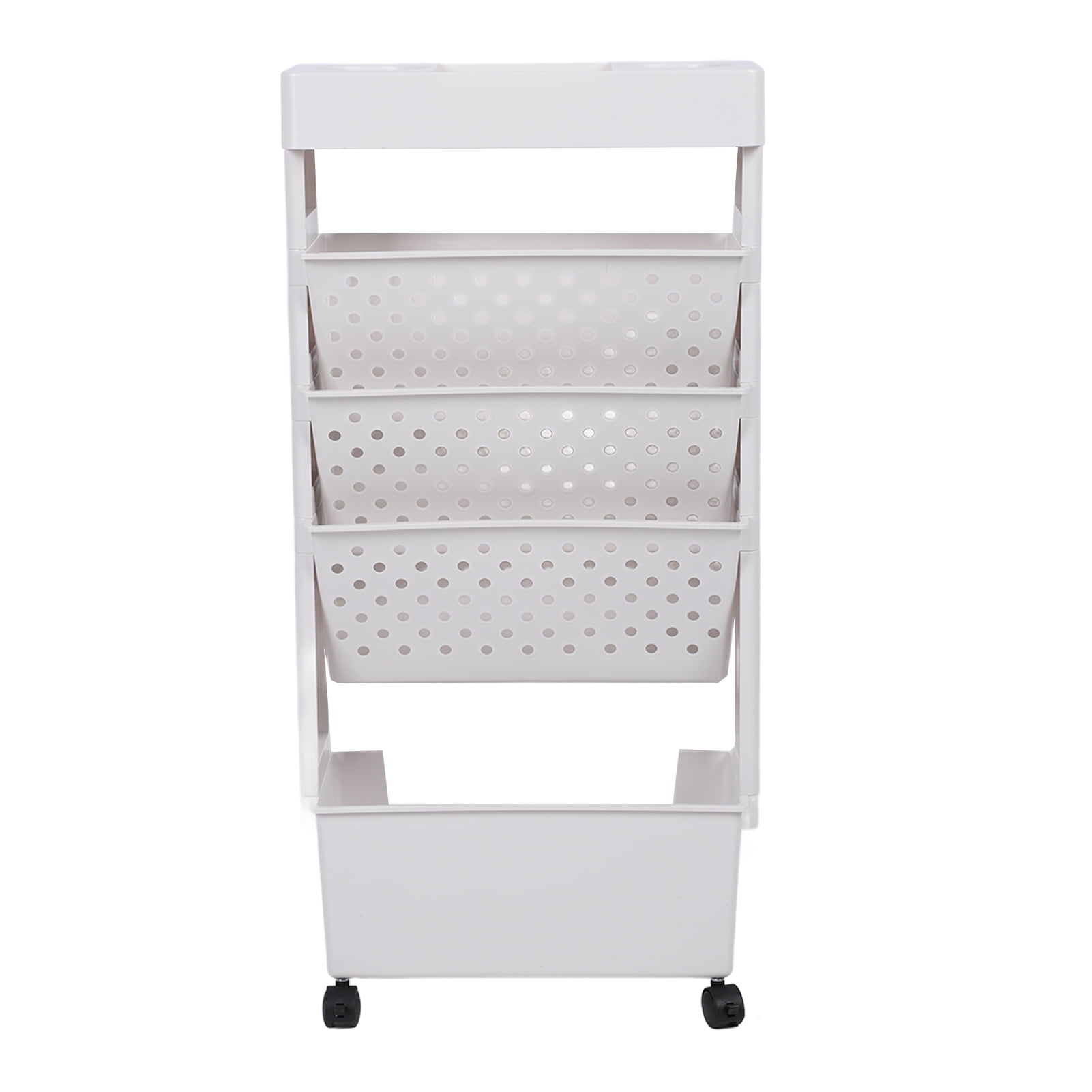 Rolling Bookshelf Rolling Book Storage With Caster Wheels 5 Tier