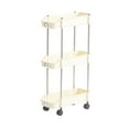 thumbnail image 1 of Rolling Cart 3-Tier Rolling Cart Mobile Storage Organizer with Wheels for Kitchen Bathroom Bedroom Living Room Utility Cart Shelving Rack Mobile Storage, 1 of 6