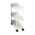 thumbnail image 1 of Rolling Cart, 3-Tier Versatile Organizer, Sturdy Plastic Storage Rack, Easy Mobility Design, Kitchen Living Office Use, Space-Saving Solution, Quick Assembly Feature, 1 of 6