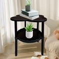 thumbnail image 1 of Rolling Cart Side Table with Wheels, Mobile Storage Organizer for Living Room Bedroom, 2-Tier Rolling Snack Table Caddy with Curved Edge, Small Rolling Coffee Table End Table for Small Spaces, 1 of 7