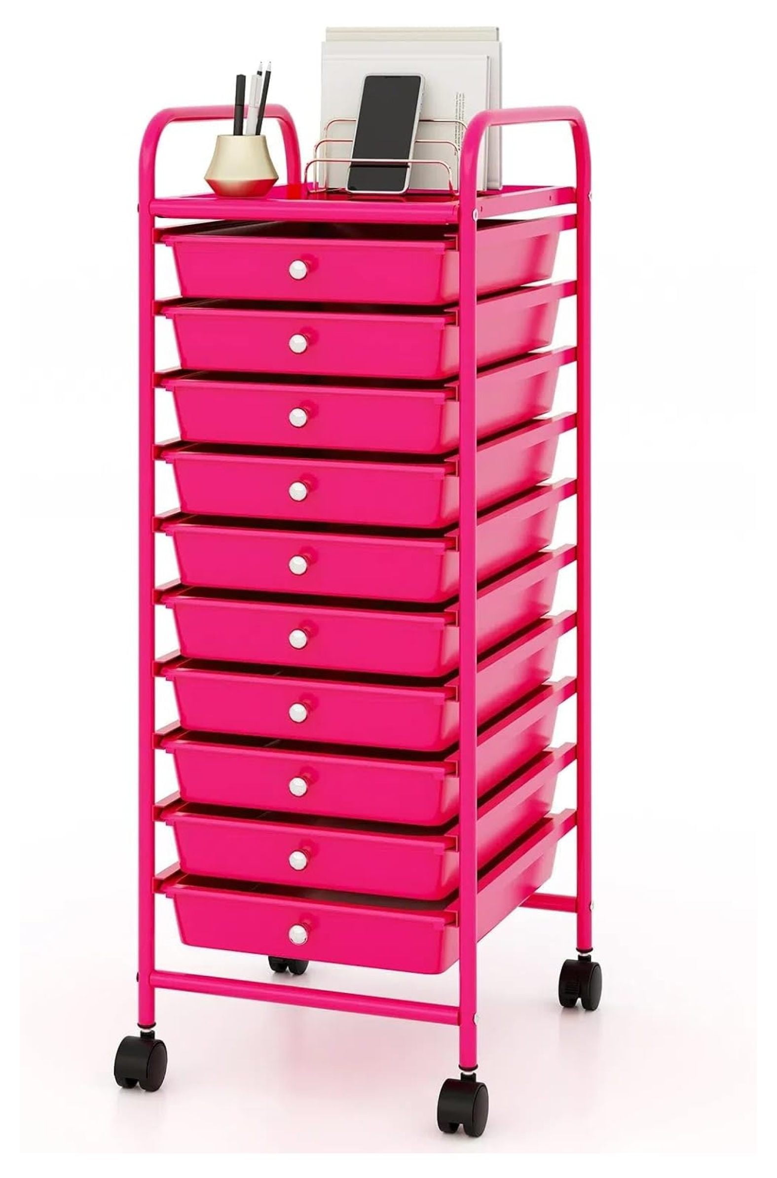 Buy DREAADE Rolling Storage Cart With 15 Plastic Drawers, Drawers - View #5