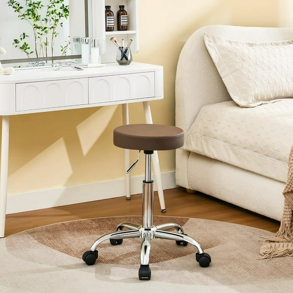 Rolling Chair, Height Adjustable Backless Chair for Desk Salon Stool