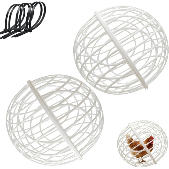 Rolling Chicken Ball Cage, Detachable Rolling Chicken Coop Balls, Chickens Orb Ball Cage to Free Range, Safe Walking Net, Movable Enclosure Feeder for Pigeons, Rabbits, Ducks