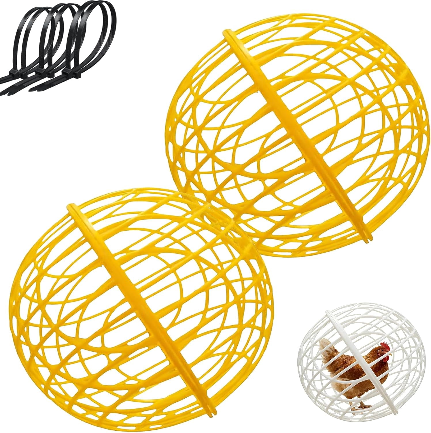 Rolling Chicken Ball Cage, Detachable Rolling Chicken Coop Balls ...