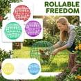 thumbnail image 1 of Rolling Chicken Coop Ball, Chicken Ball Cage, Chicken Wire Fencing, 8 in Spherical Unit, Rolling Chicken Coop, Backyard Free Ranging, Red Coating, 1 Pc, 1 of 6