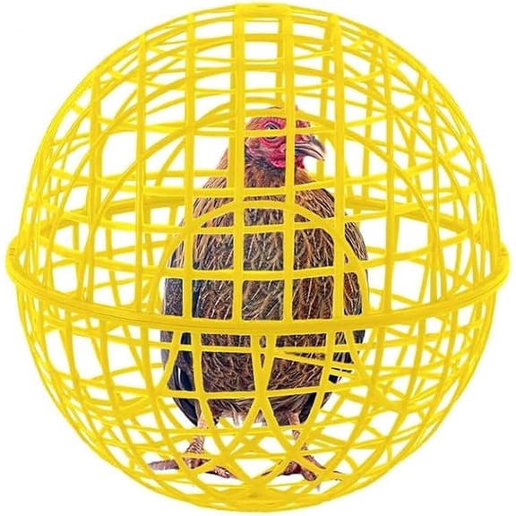 Rolling Chicken Coop Ball, Portable Plastic Outdoor Safety Enclosure for Small Animals