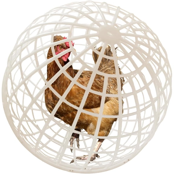 Rolling Chicken Coop Ball Portable Poultry Run Cage for Chickens Ducks Rabbits Outdoor Round Animal Enclosure