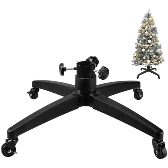 Rolling Christmas Tree Stand for up to 9.8 Feet Tall Adjustable Artificial Fake Tree Stand Base with Casters Holder for Xmas Home Decoration Fit$$Home Decor, Kitchen, & Other