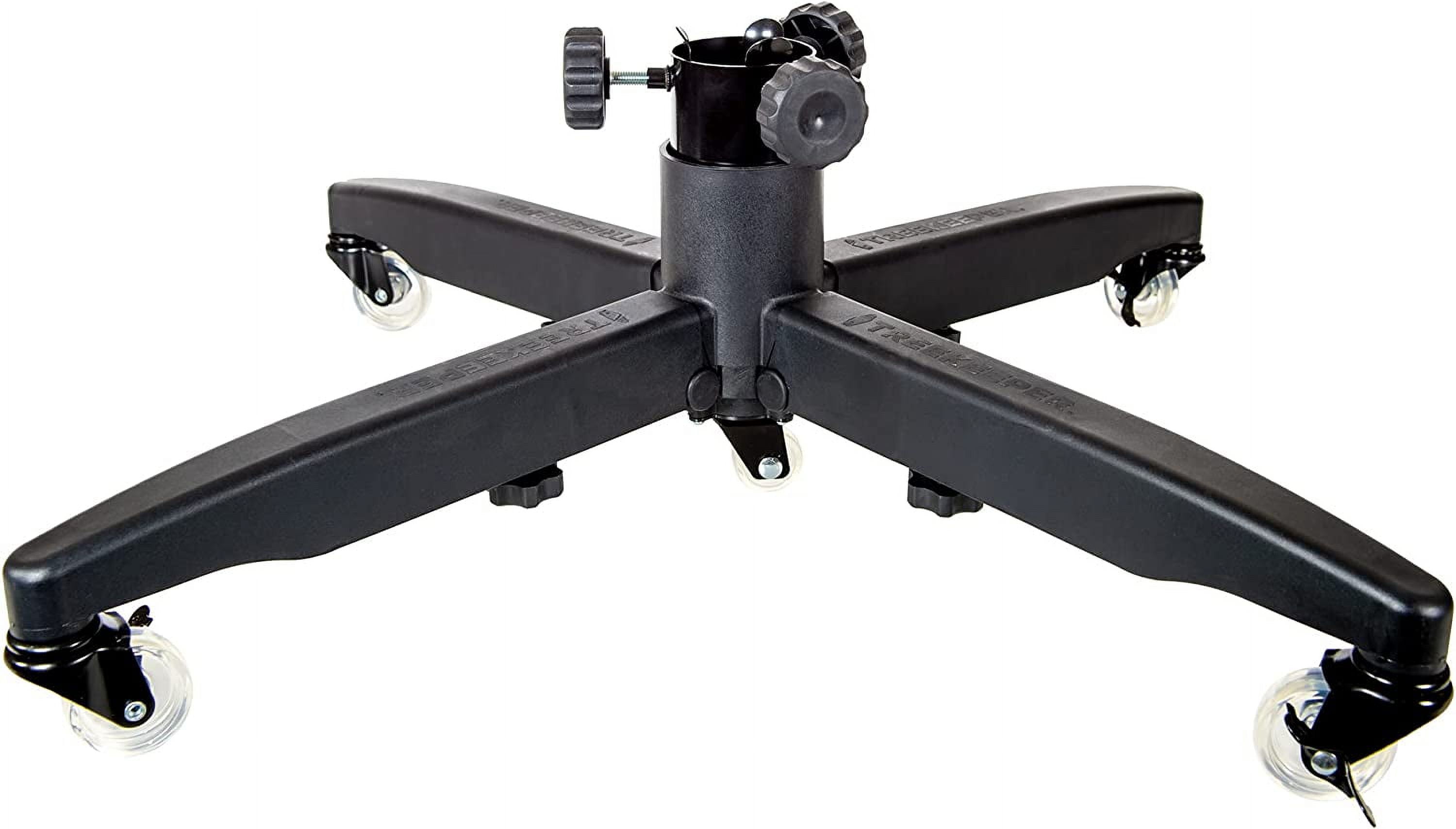 Rolling Christmas Tree Stand] Adjustable to Fit Fake Trees Up to 7.5