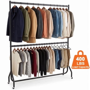 Roller Rack Small Heavy Duty Garment Racks with Wheels for Storage