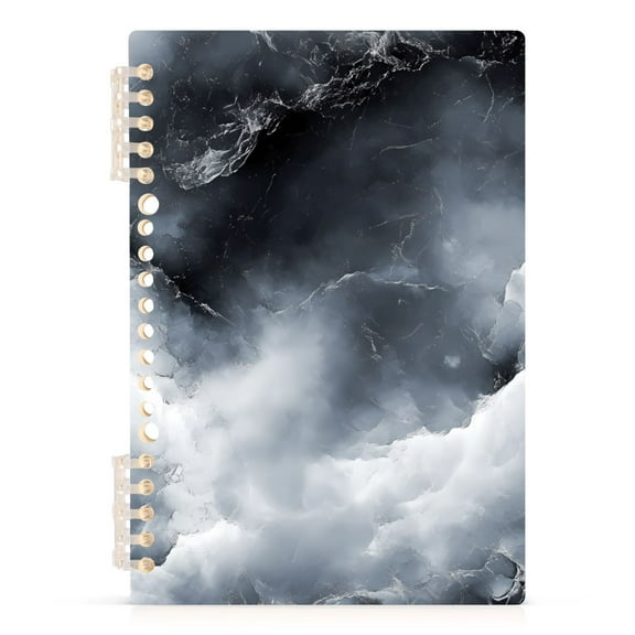 Rolling Cloud Marble Notebooks 1-subject Journal 60 Sheets A5 College Ruled Paper Detachable Ring 8.3"x5.7"