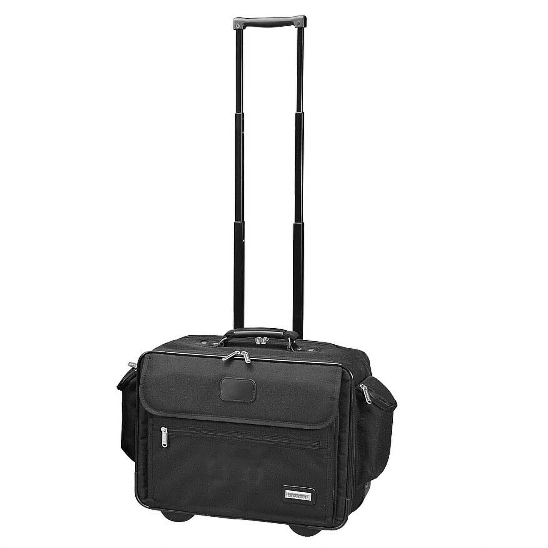 FRANKLIN COVEY BLACK Pockets Rolling Briefcase Daytimer Travel